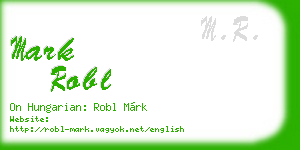 mark robl business card